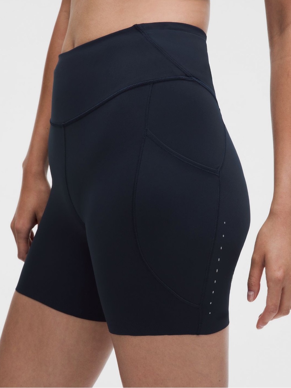 Lululemon Fast and Free High Rise Short 6”  True Navy